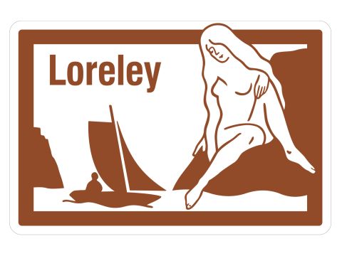 Autobahnschild Loreley