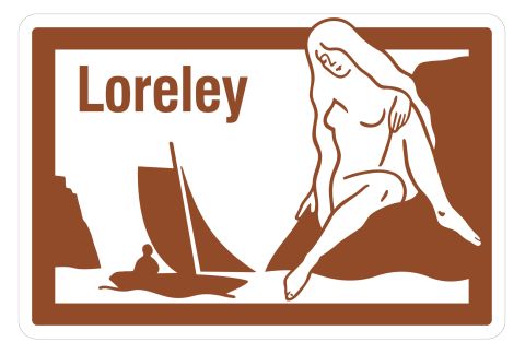 Autobahnschild Loreley
