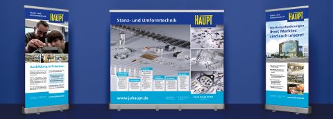 arttec grafik Rollup-Displays Julius Haupt Stanz- und Umformtechnik arttec grafik Rollup-Displays Julius Haupt Stanz- und Umformtechnik