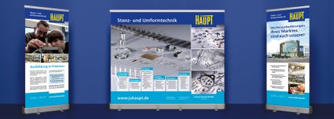 arttec grafik Rollup-Displays Julius Haupt Stanz- und Umformtechnik