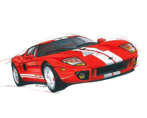 Illustration Ford GT